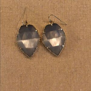 Kendra Scott grey ombré earrings